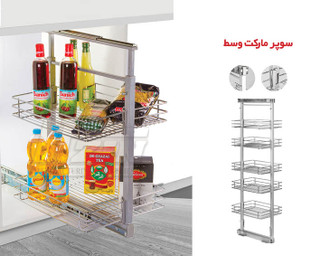 سبد سوپری ریلی کابینت آذین قد 125 الی 140